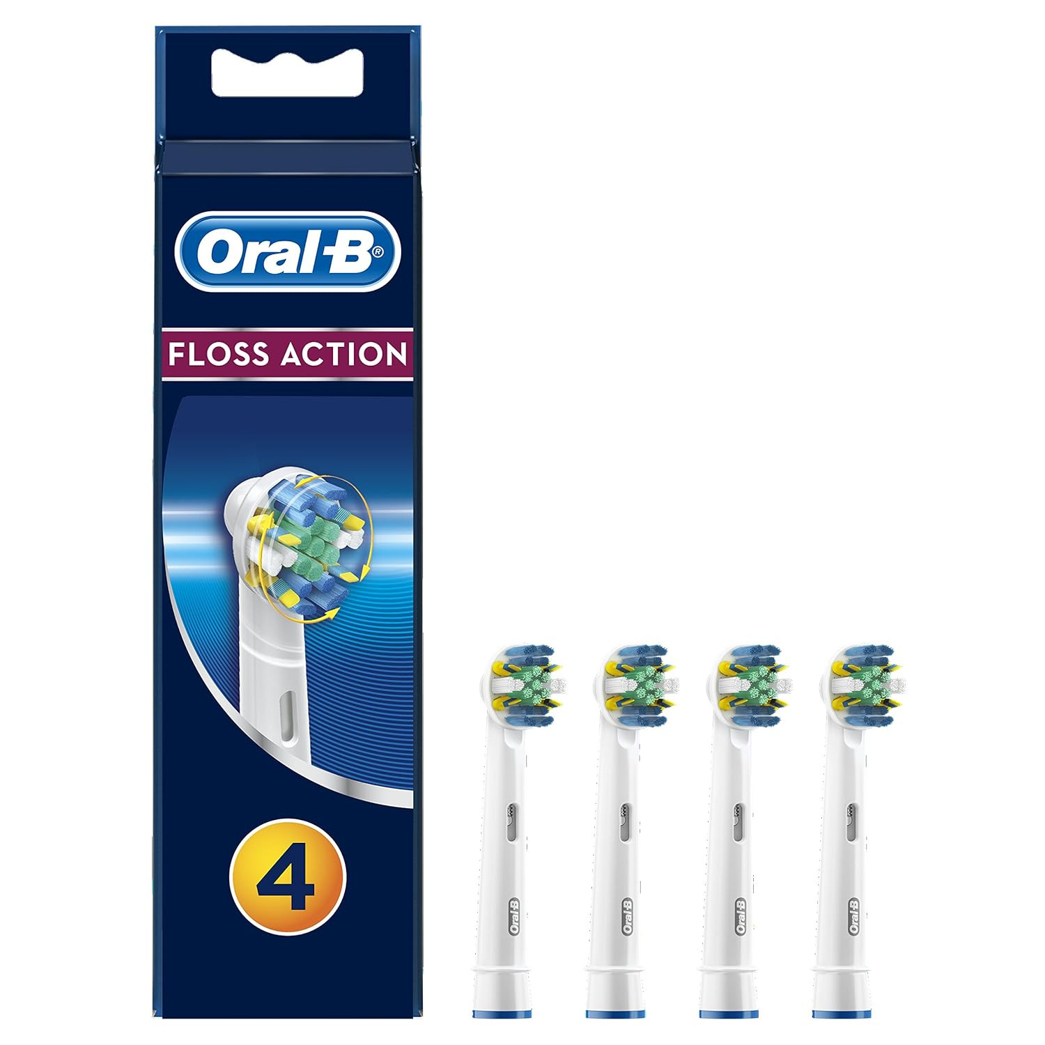 Oral B Floss Action Replacement Toothbrushes Heads 4 Count – FREE SHIPPING !!!