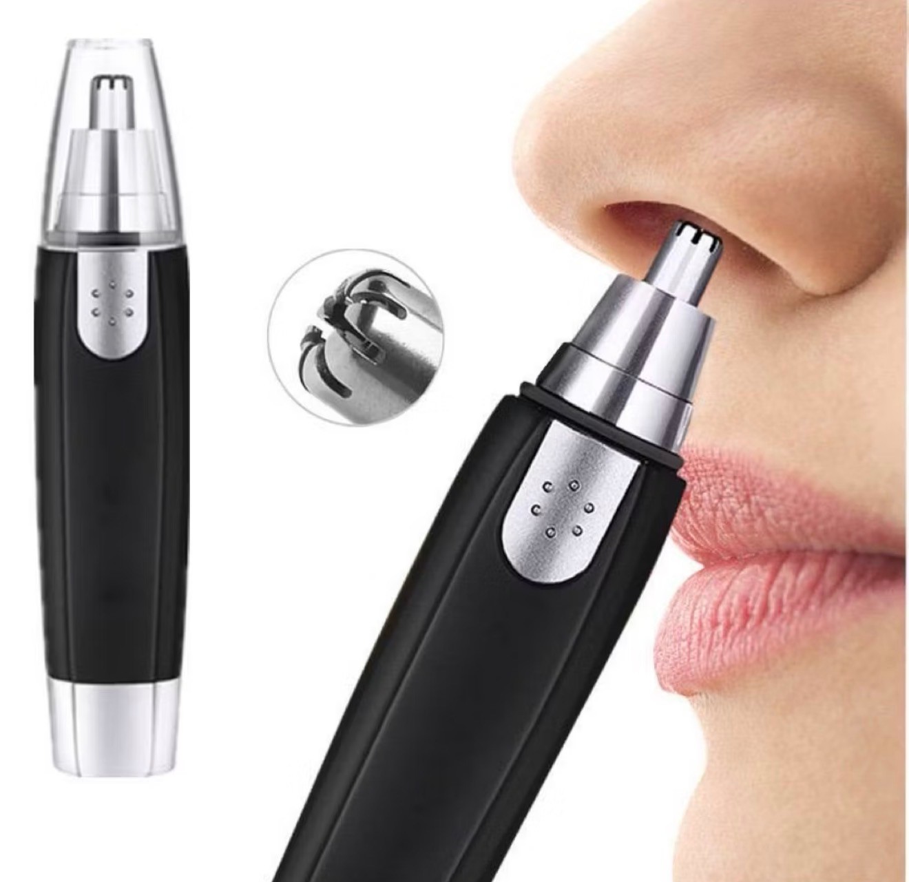 Wireless Nose Ear Hair Trimmer Face Eyebrow Mustache Beard Shaver Clipper Unisex