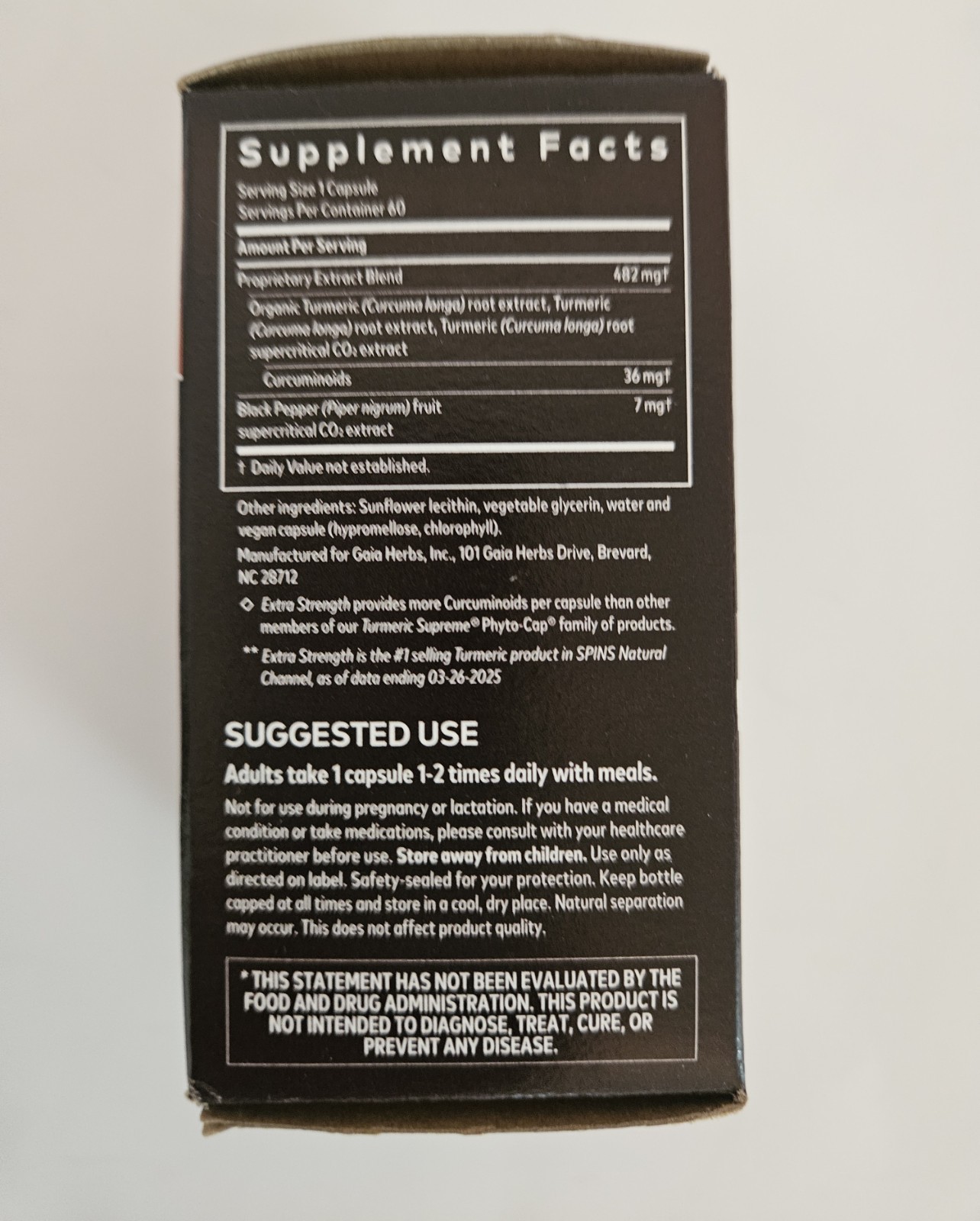 Gaia Herbs Turmeric Supreme Extra Strength – 60 Capsules Exp 6/27