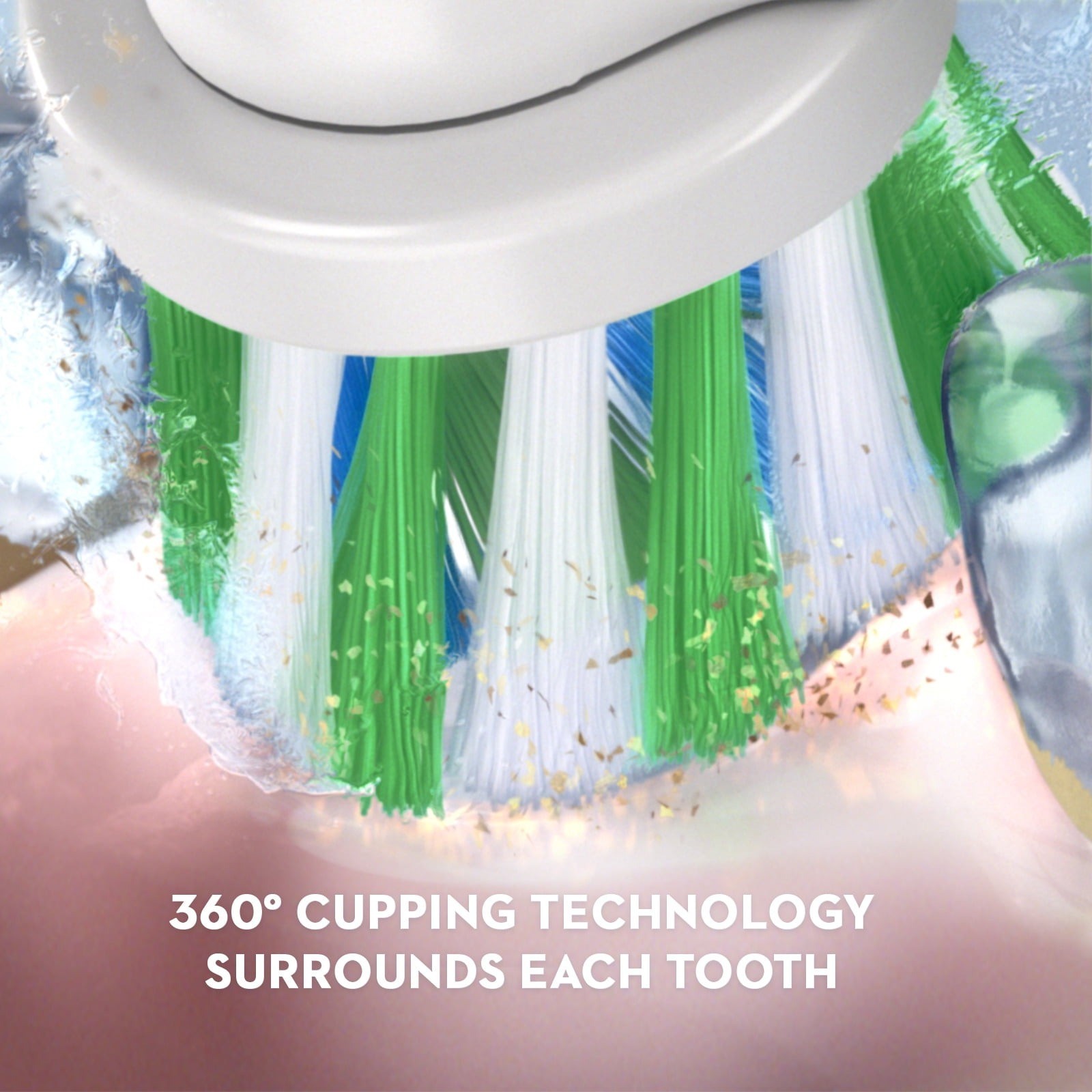 Oral-B 1000 CrossAction Electric Toothbrush Green Rechargeable Free Ship