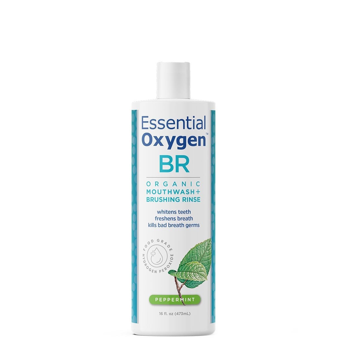 and Gluten-Free Organic Mouthwash – 16 Fluid Ounces of Fresh Peppermint