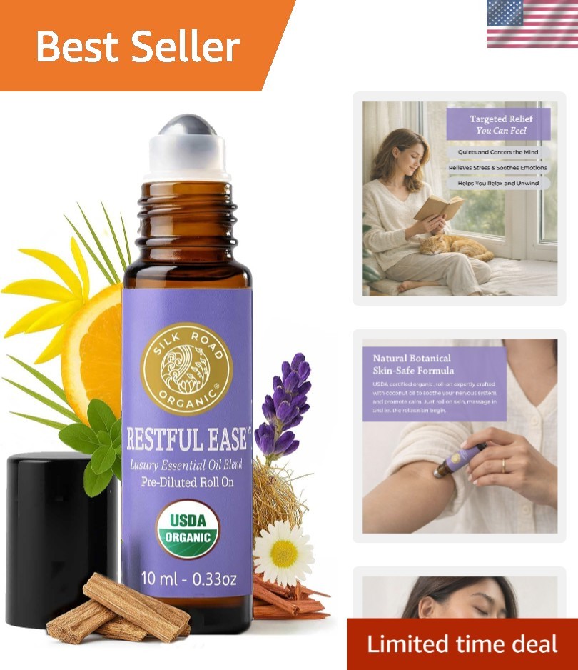 Travel-Friendly Restful Essential Oil Roller – Pure Aromatherapy Sleep Aid 10ml