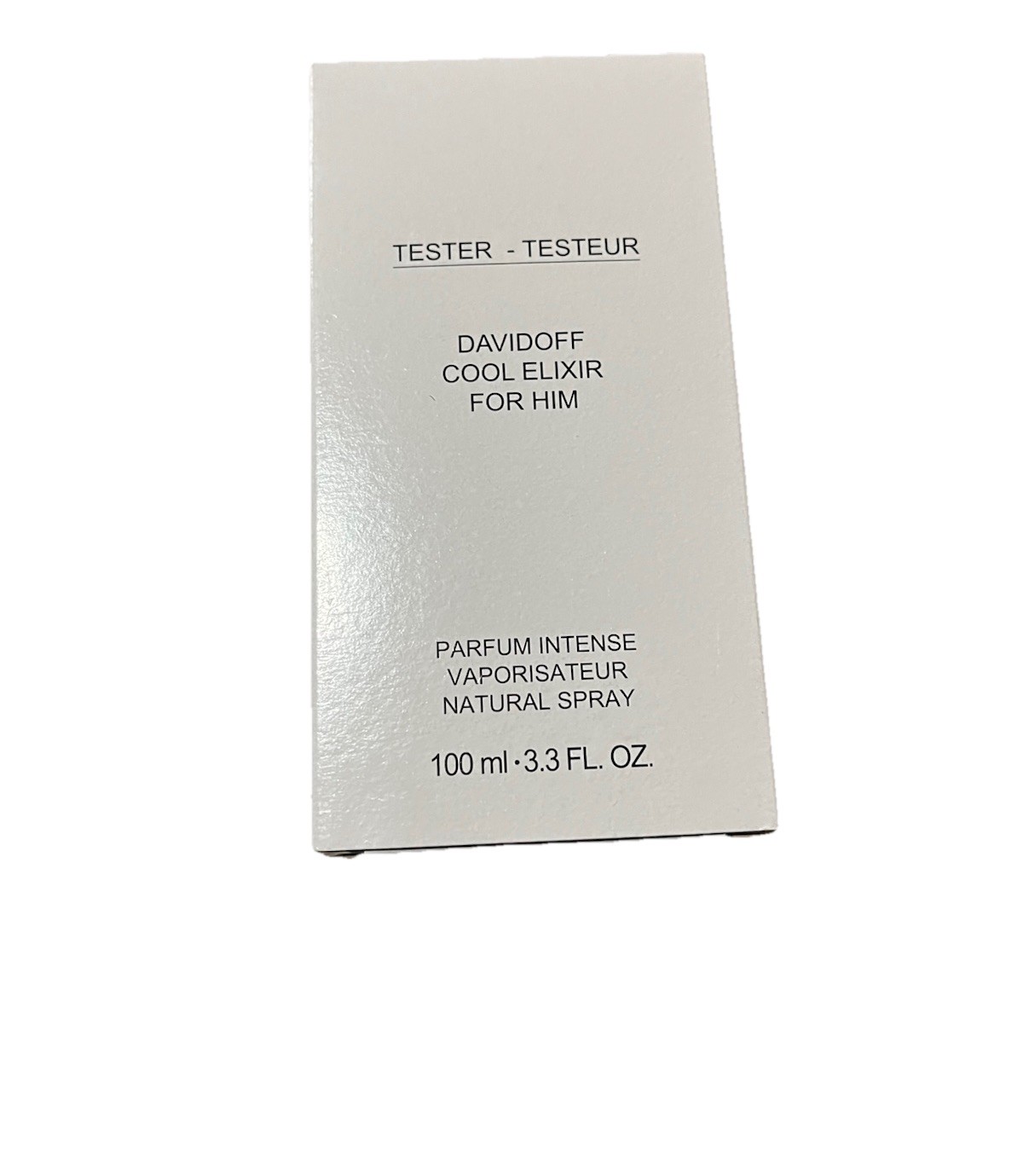 Davidoff Cool Elixir Parfum Intense For Men 3.4oz / 100ml Spray White Box