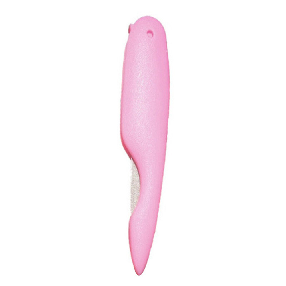 Mini Foldable Bird Nail File Stainless Steel Double-sided Frosted Nail Art Tool