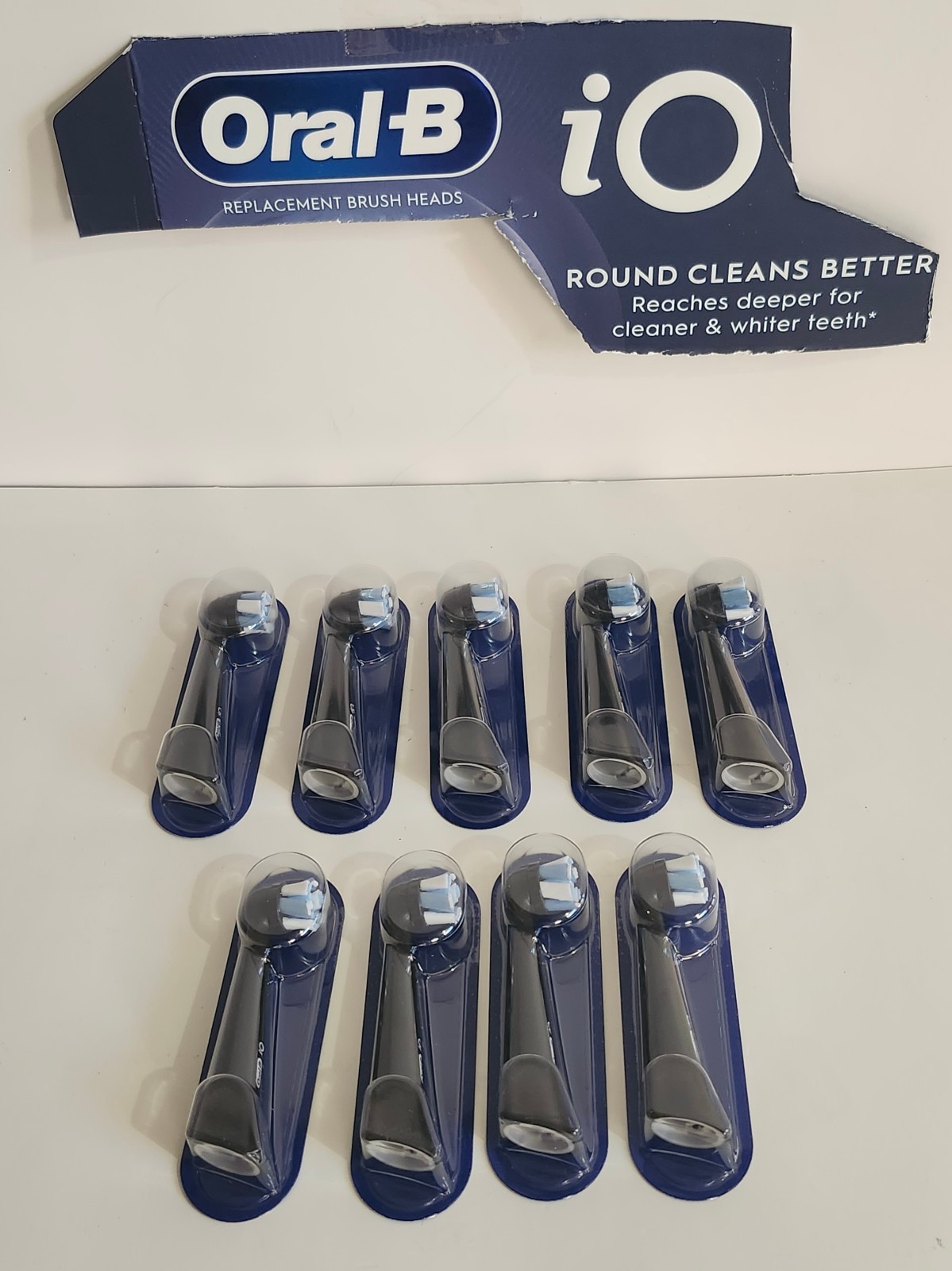 Oral-B iO Ultimate Clean Replacement Toothbrush Heads 9 Count Black