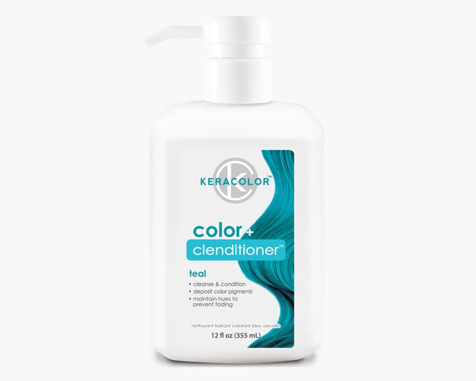 Keracolor Color + Clenditioner -Semi-permanent hair dye- Teal – 12oz