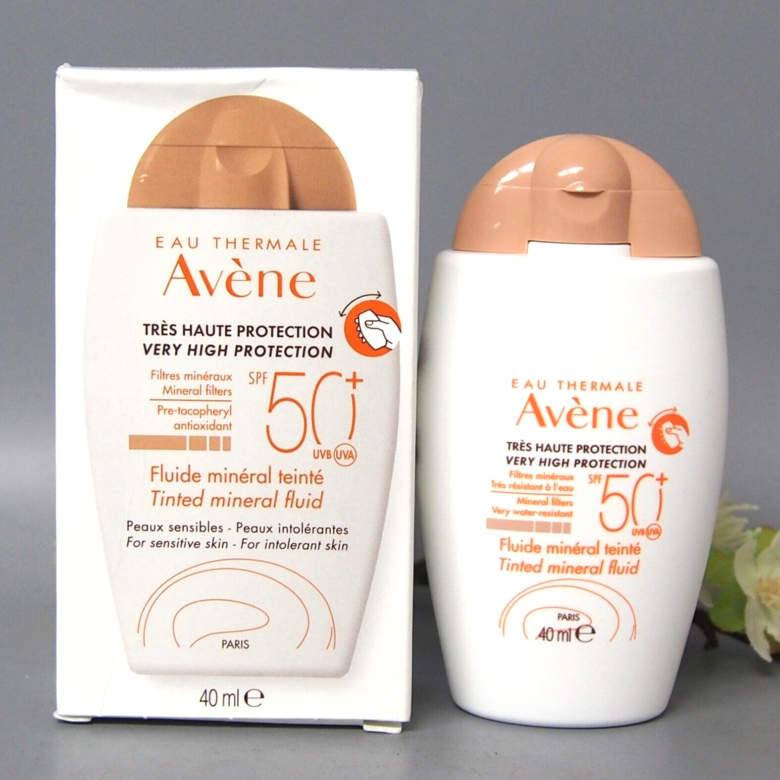 AVENE Very High Protection Tinted Mineral Fluid Spf 50+ 40ml Exp 02/2027
