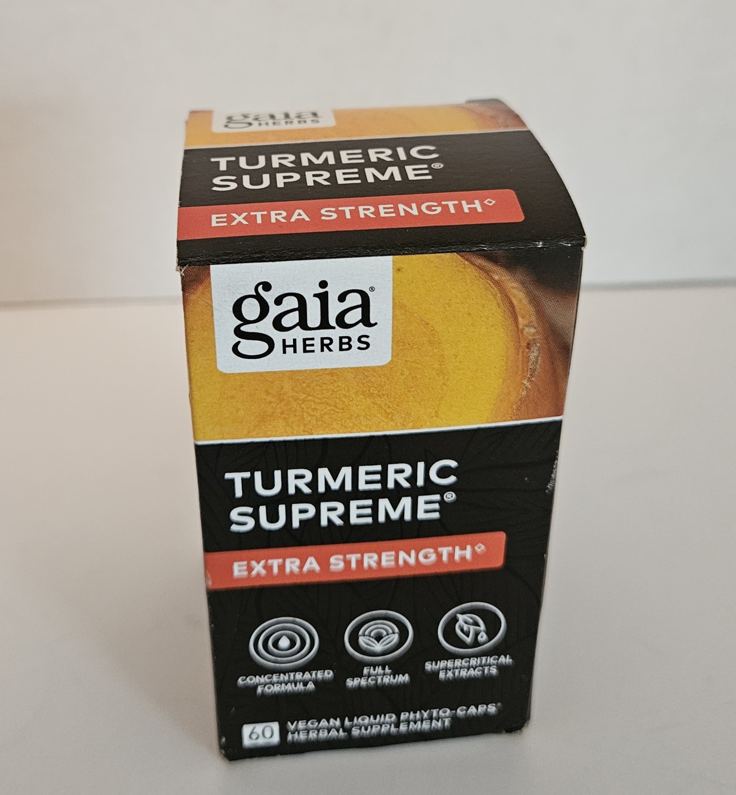 Gaia Herbs Turmeric Supreme Extra Strength – 60 Capsules Exp 6/27