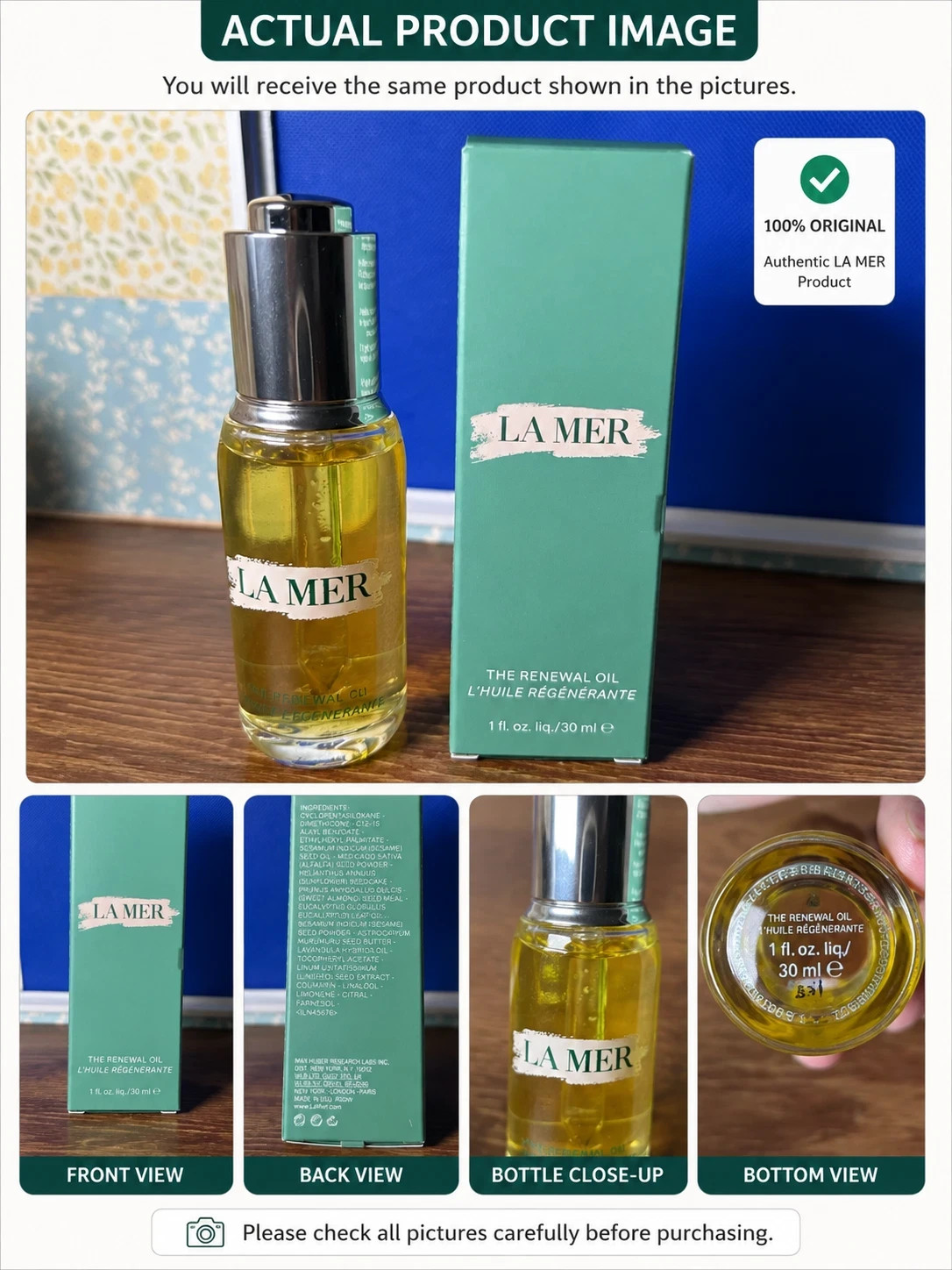 La Mer The Renewal Oil 30ml 1oz New Fresh & USA STOCK