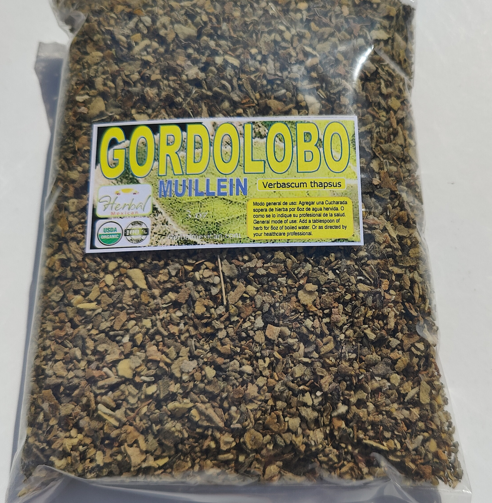 Mullein Leaf Gordolobo verbascum thapsus Common Mullein Infusion Tea