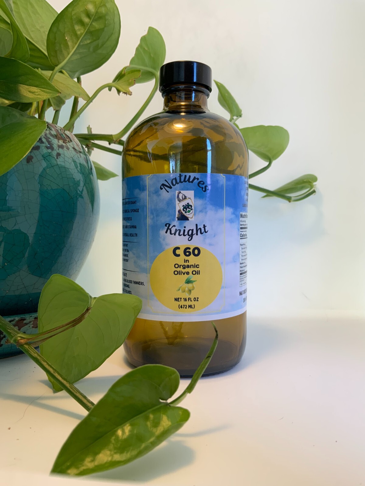 C60 16 oz Solvent Free Fullerenes Organic Olive Oil Antioxidant Sleep Enegy Eyes