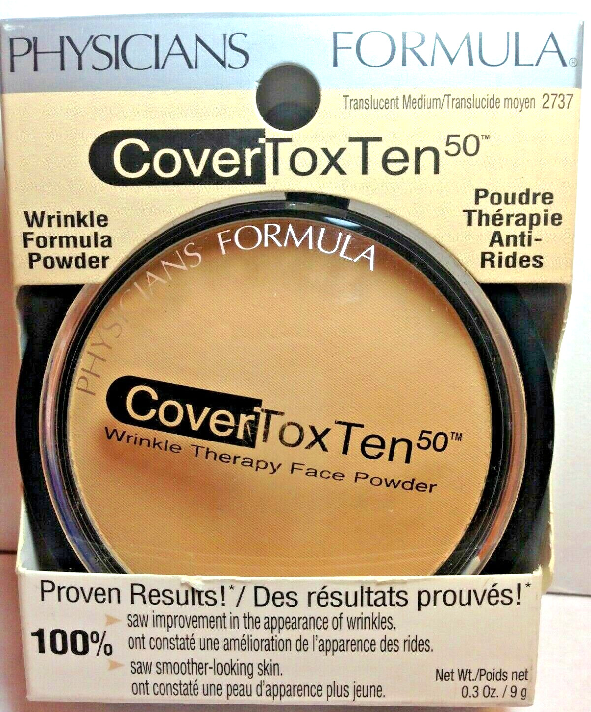 Physicians Formula CoverToxTen Wrinkle Therapy Face Powder, Translucent Medium