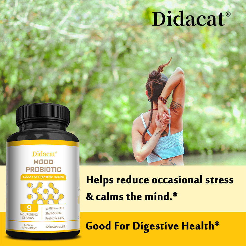 DIDACAT Mood Probiotic Capsules – Stable Positive Mood,Digestive Health Support