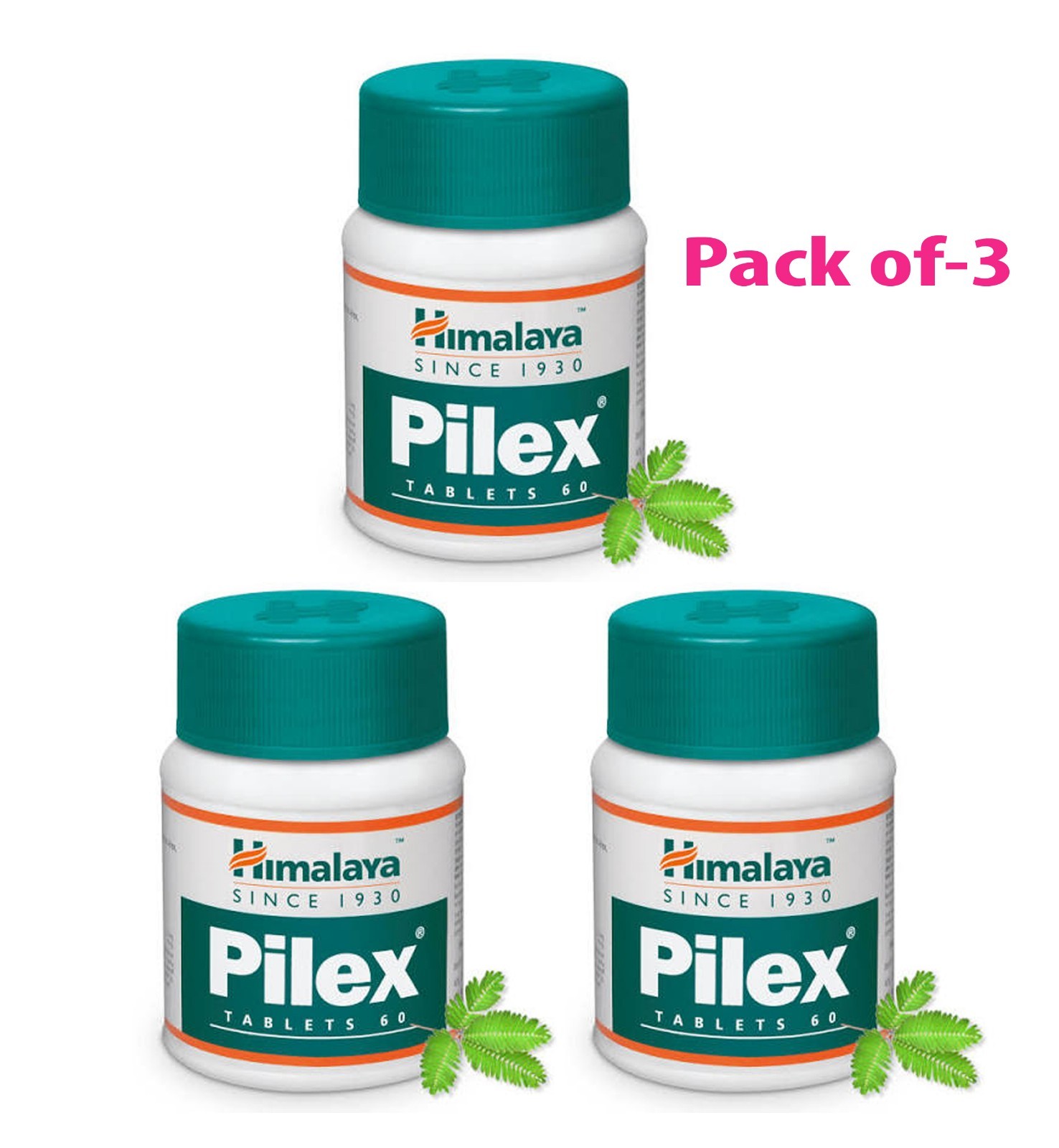 3 Box Himalaya PILEX ( 3×60 Tab) Piles Fissures Hemmorhoids Treatment, Free Ship