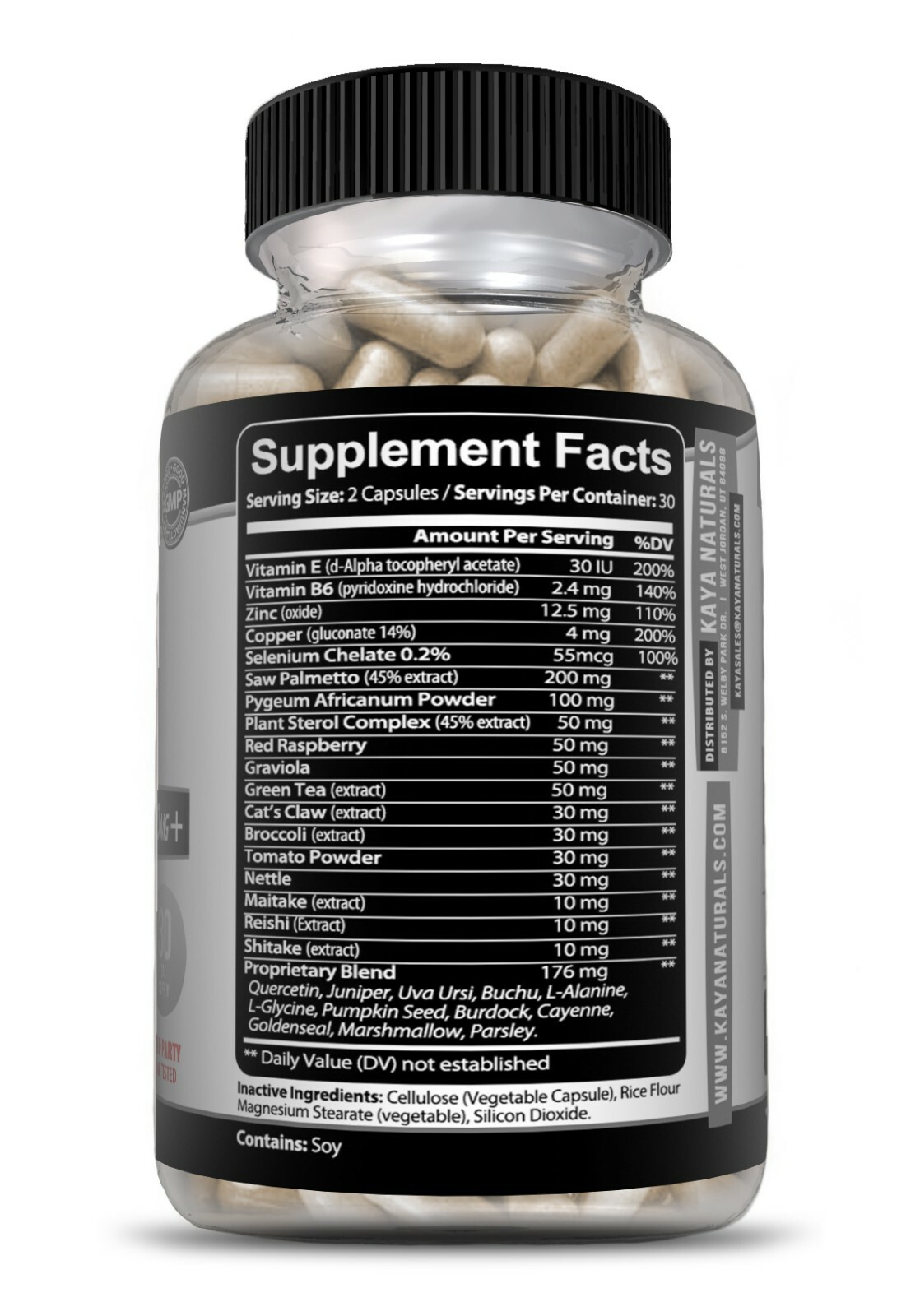 (2 Pack) Prostate Support – Reduce Frequent Urination, Stamina supplement 60ct