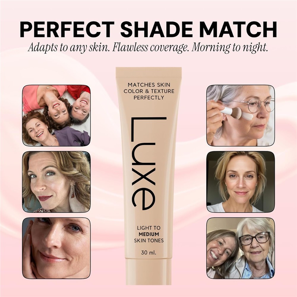 Luxe Color Changing Foundation,Instantly Adapts to Your Skin Tone – Medium 30ml