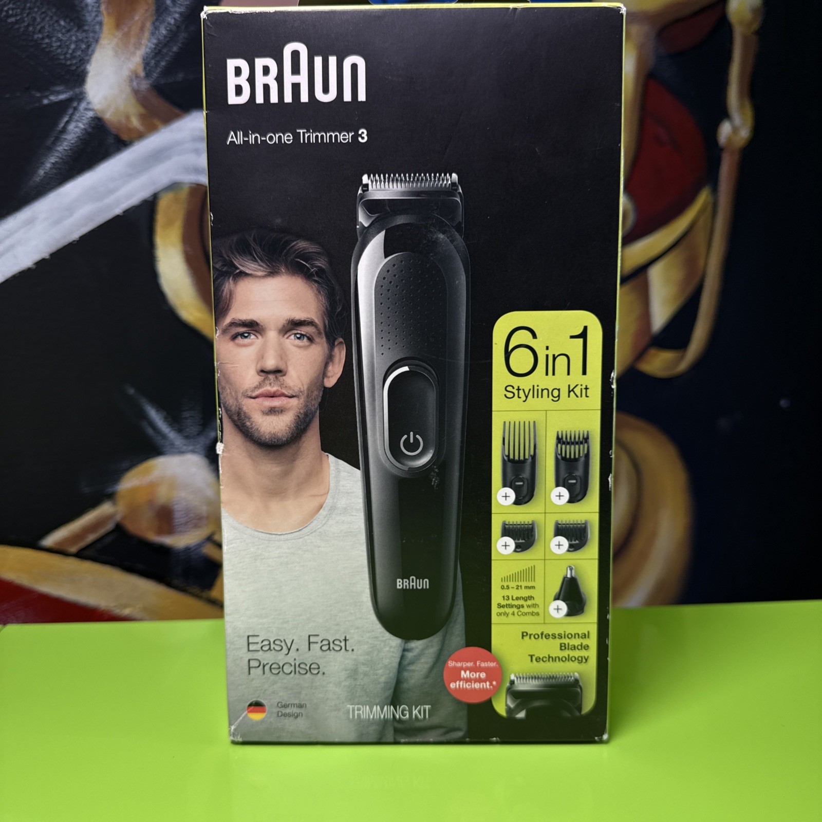 Braun All In One Trimmer 3, 6 In 1 Styling Kit New Trimmer