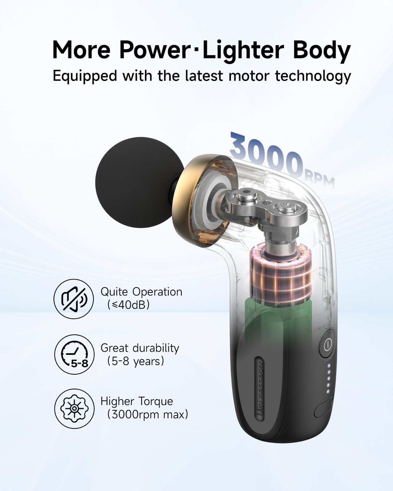 Compact Mini Massage Gun – Deep Tissue Percussion Massager for Home & Travel