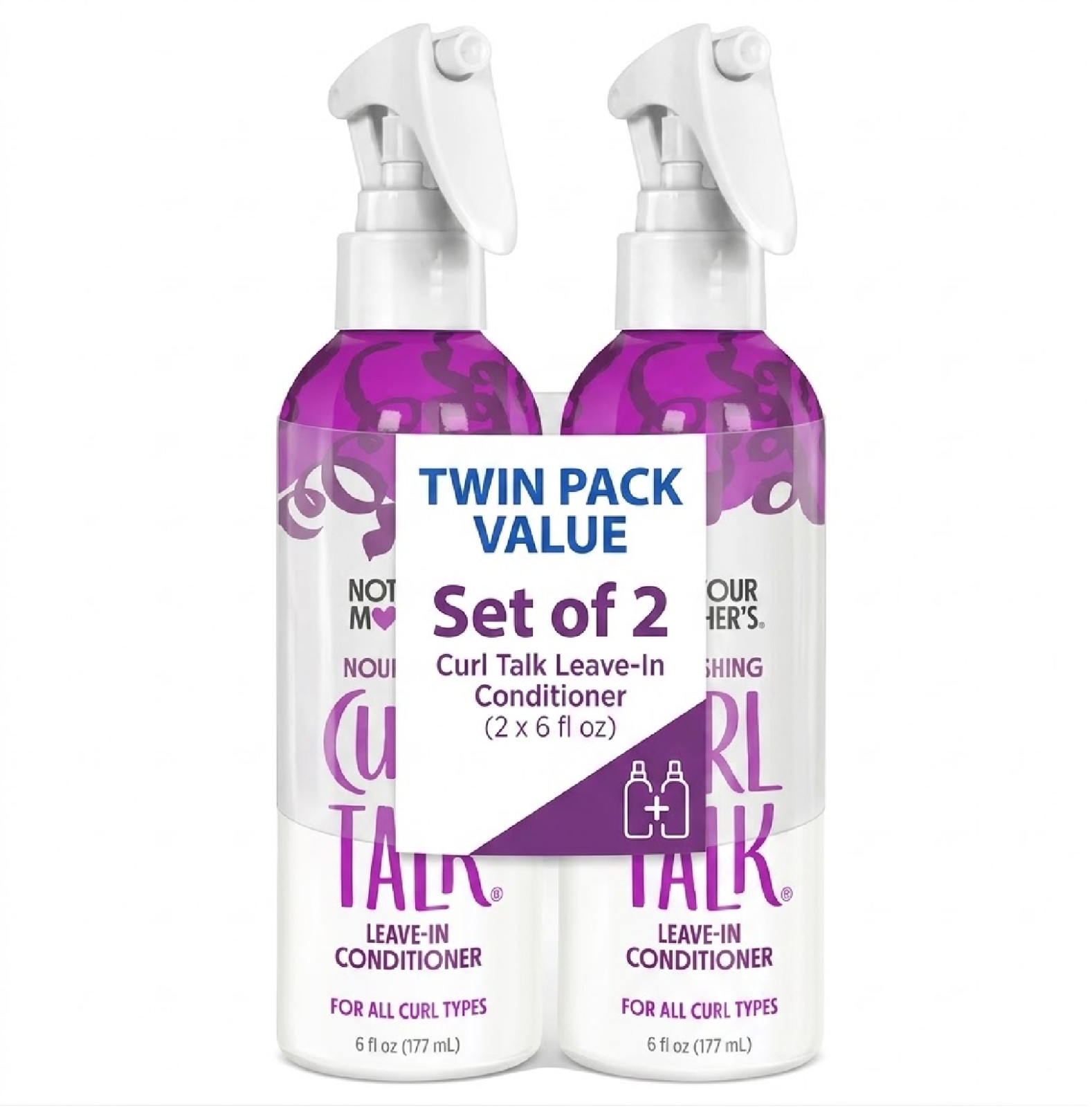 2 PK Not Your Mother’s Curl Talk Leave-In Conditioner – 6 fl oz – Anti-Frizz,