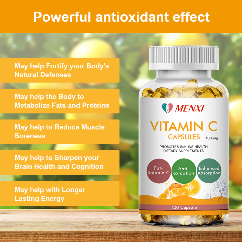 Vitamin C Capsules Immune Support,Antioxidant,High Strength 1000mg Anti-oxidant