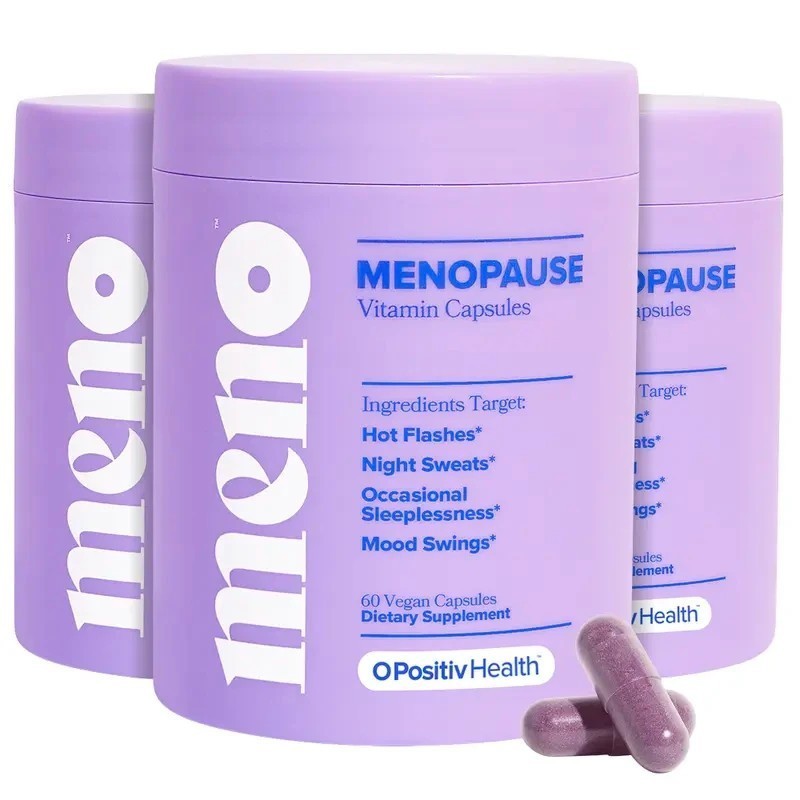 3 Pack Menopause Relief Supplement 60 Vegan Capsules for Women with Vitamin D3