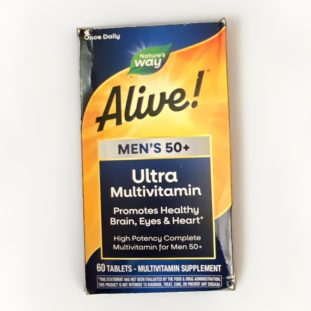 Nature’s Way Alive! Ultra Potency Multivitamin for Men 50 Plus, 60 Tablets.