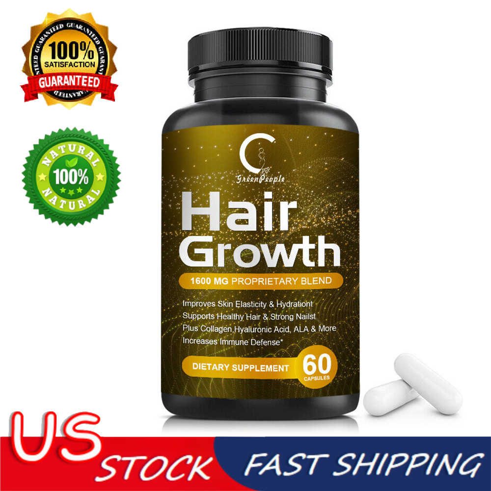 Advanced Anti Hair Loss Capsules DHT Blocker Fast Hair Growth Vitamins Pills