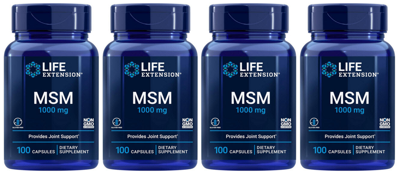 MSM 1000 mg HEALTHY JOINTS MUSCLE SUPPORT 400 Capsule LIFE EXTENSION