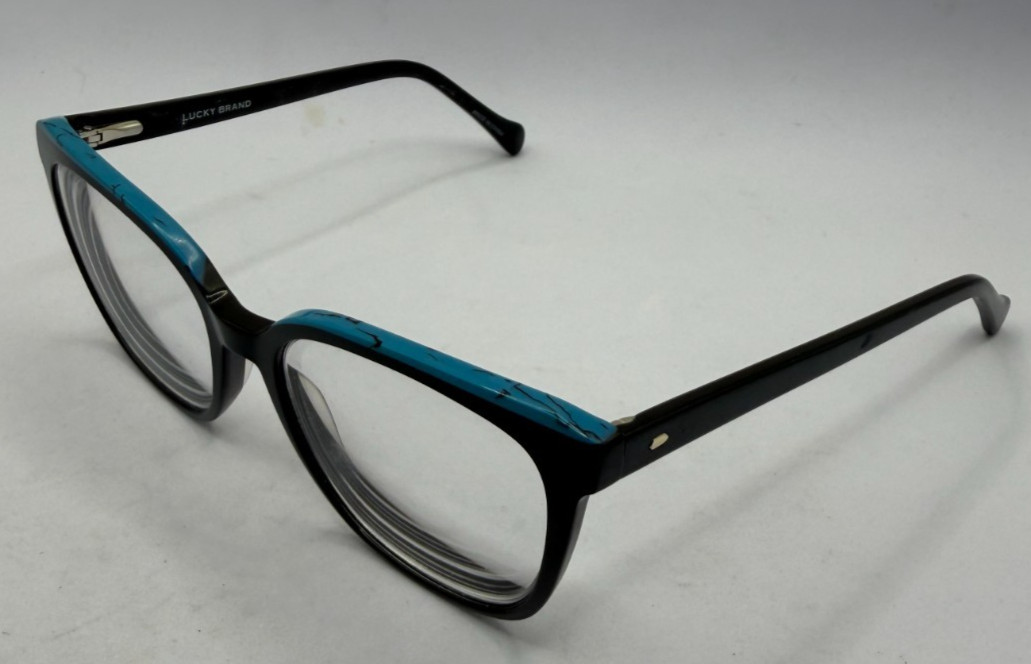 LUCKY BRAND FRAMES ONLY EYEGLASSES VLBD238 BLACK BLUE 52-17-140