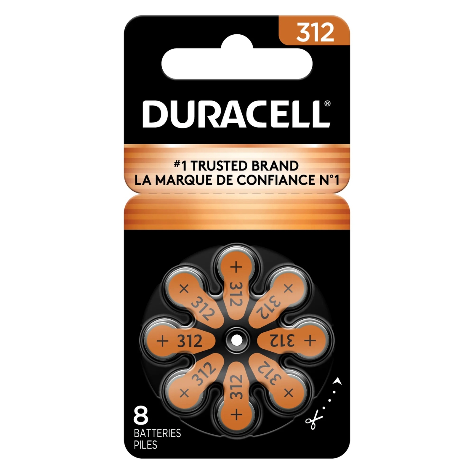 60 x Duracell Activair 312 Size Hearing aid batteries Zinc air 10 Packs of 6