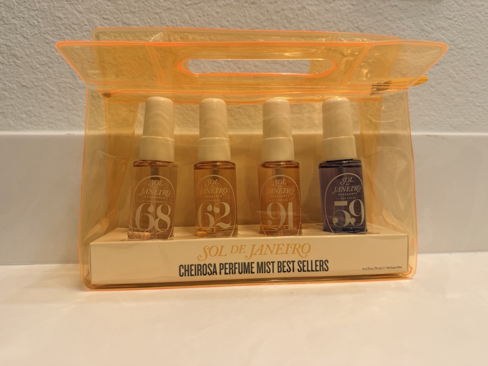 Sol de Janeiro Cheirosa Perfume Mist Best Sellers Set 4 x 30ml Travel Size + Bag