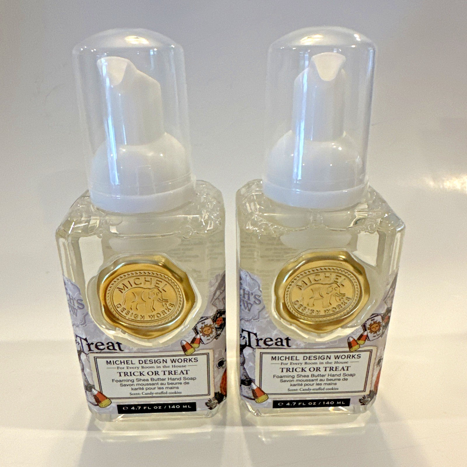 NEW Michel Design Works Mini Foaming Shea Hand Soap Lot Trick or Treat 4.7 fl oz