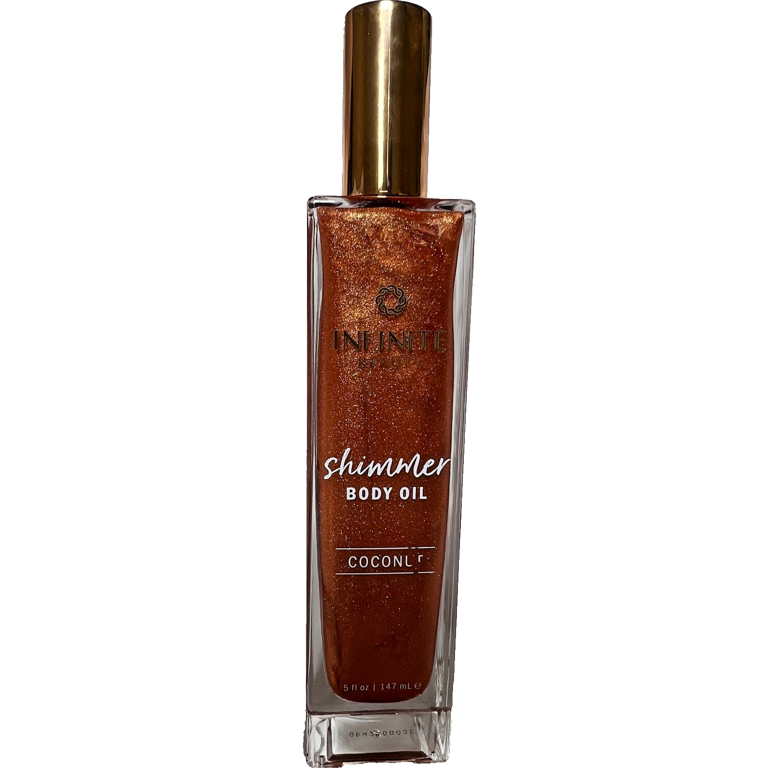 INFINITE BEAUTY Coconut Scented MOISTURIZING & GLOWING Shimmer Body Oil – 5 Oz.