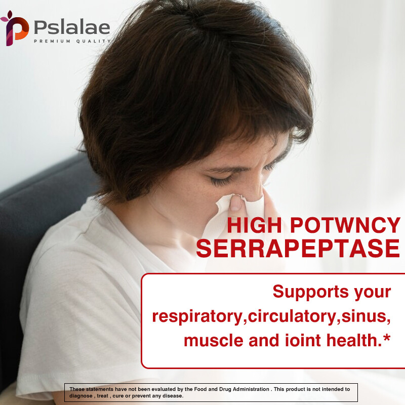 High Potency Serrapeptase Capsules – Supports Sinus Health, Enhance Immunity
