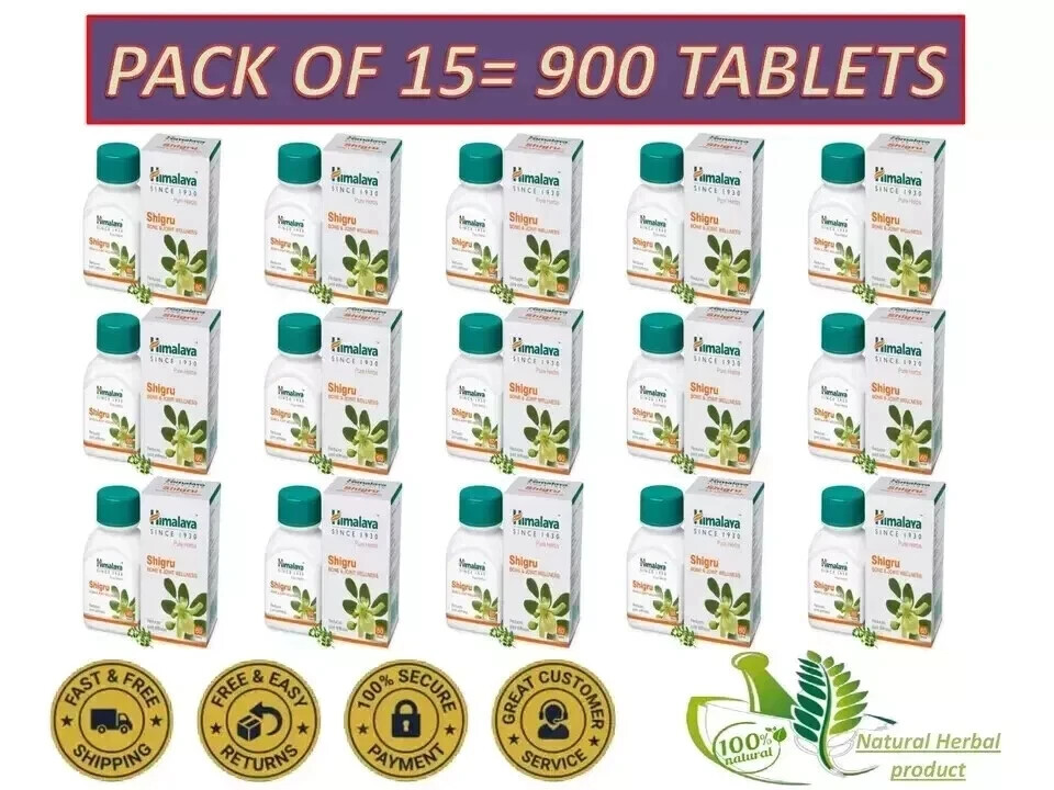 🌿 Himalaya Shigru –(60 Tablets Each) | Pack of 15 | Expiry 04-2027