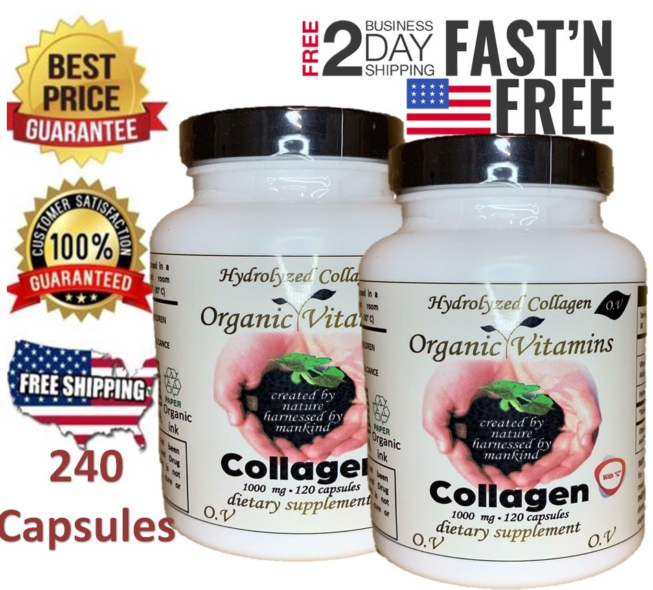 Pure Natural Hydrolyzed Collagen And Concentrate Tablets Capsules Guaranteed 2