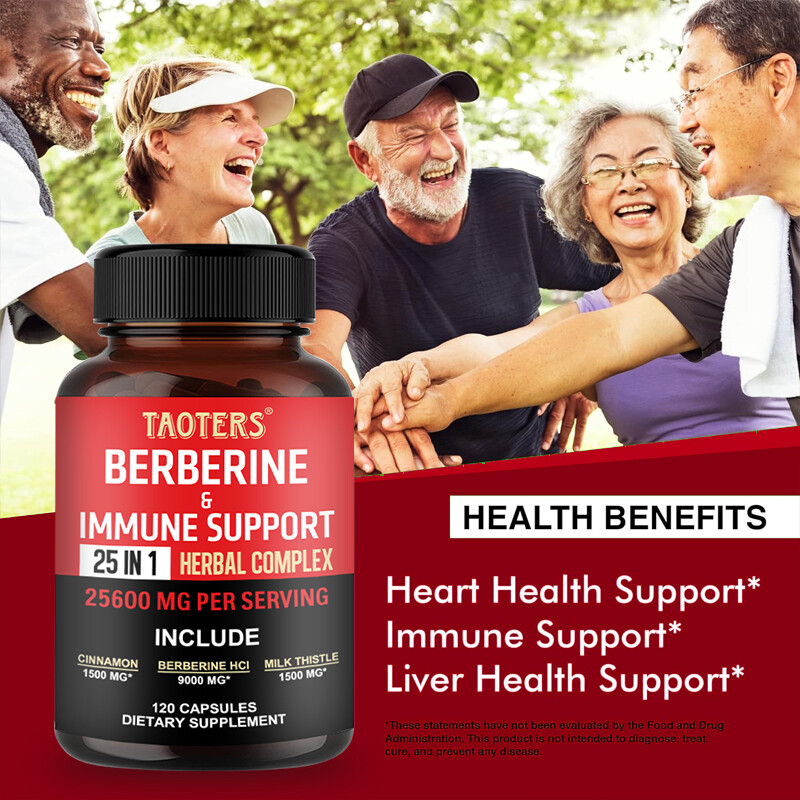 Premium Berberine HCL Extract 300mg, Healthy Cholesterol, Anti-inflammatory