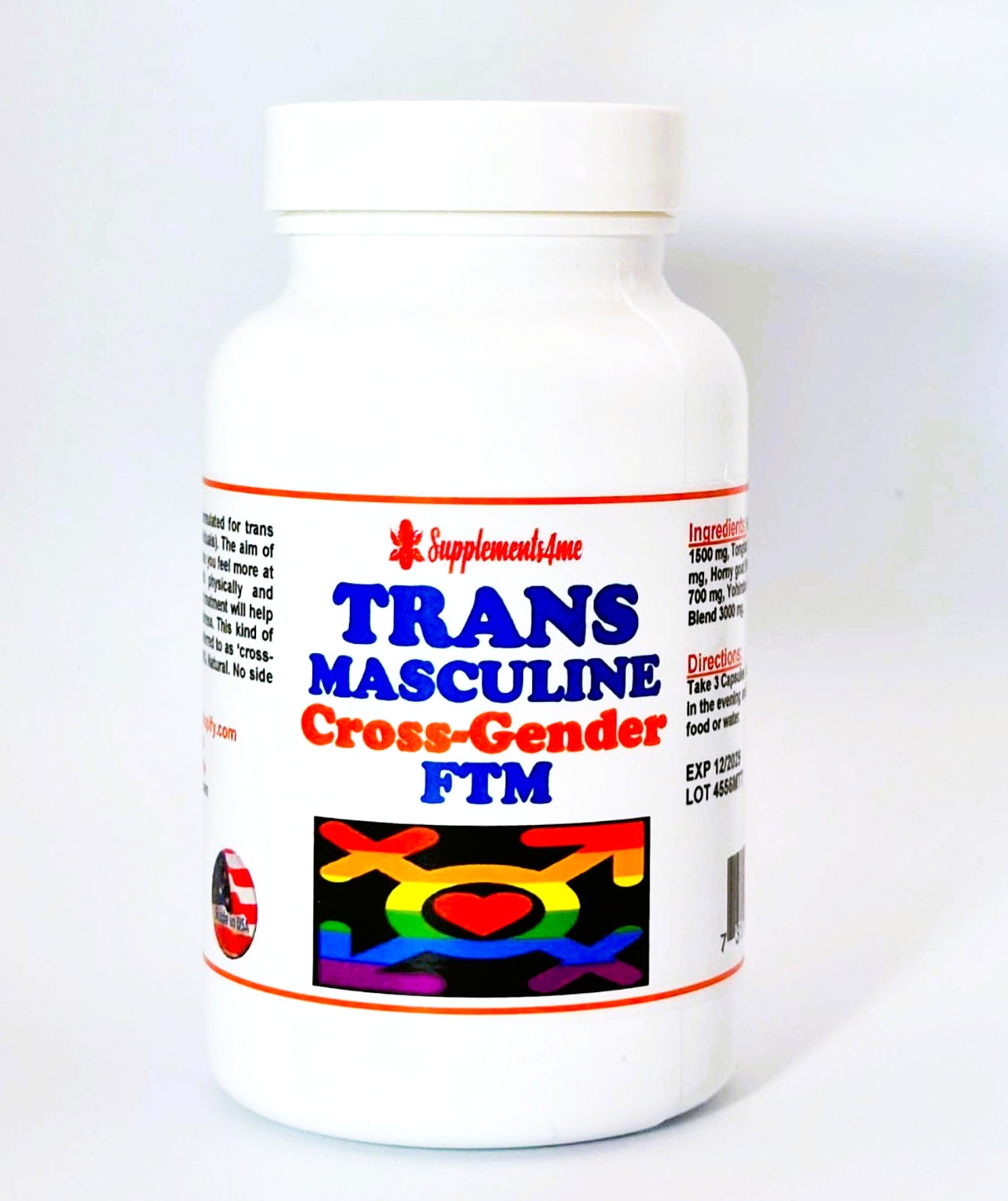 Natural change from Female to male Pills – cambio de mujer a hombre – FTM USA