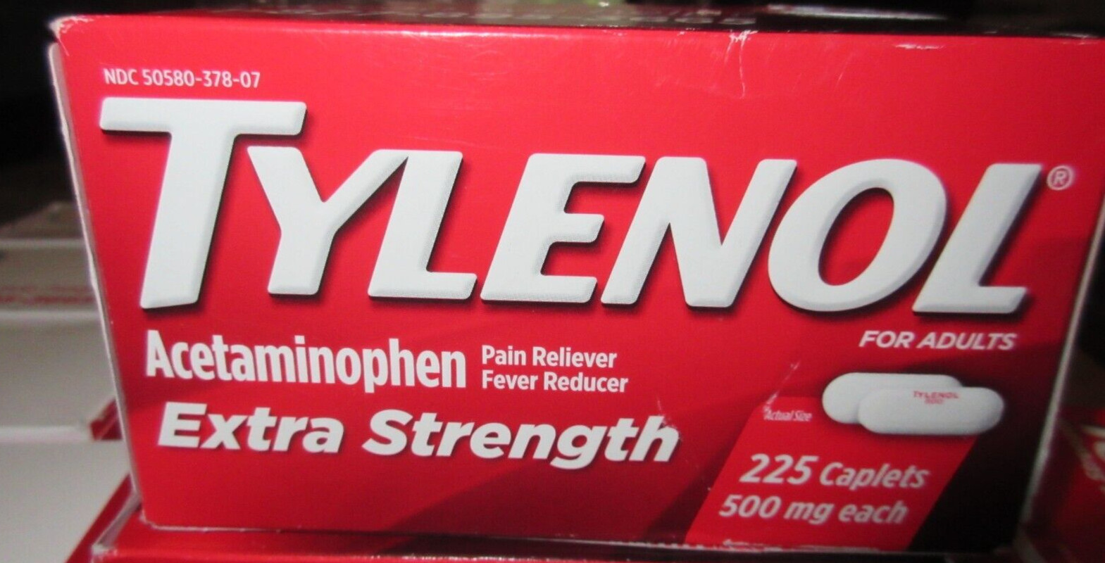 TYLENOL Extra Strength Acetaminophen for Adult 500mg – 225 Count 8/31/2026