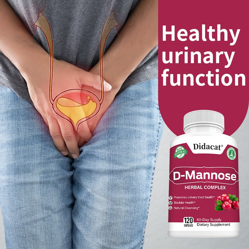 D Mannose Capsules Urinary Tract Cleanse Promotes Bladder Health 120 Pills