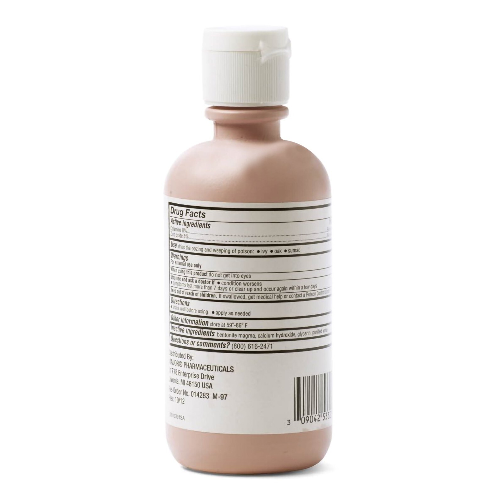 Calamine Lotion Itch and Pain Relief 8% Strength 6 oz. by Major
