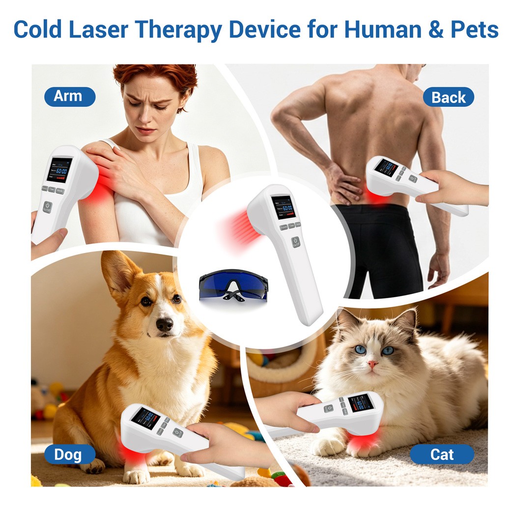 16x650nm+4x808nm Home Laser Therapy Device for Back Neck Elbow Knee Pain Relief
