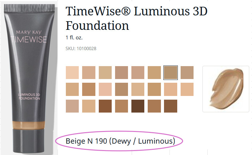 TimeWise Luminous 3D Liquid Foundation- Med. to Full Coverage – 23 Color Choices