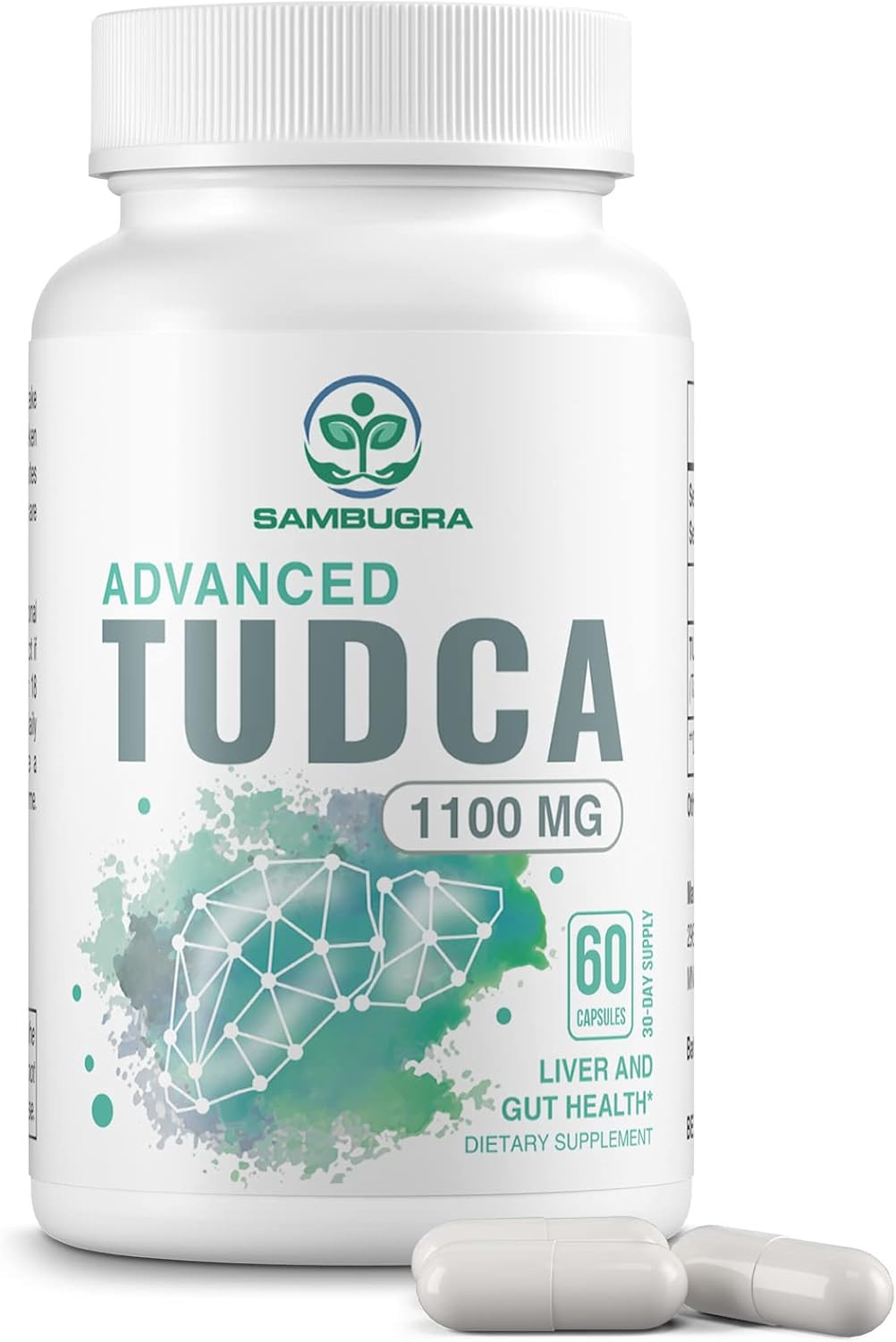 TUDCA Liver Supplements 1100mg, Ultra Strength Bile Salt TUDCA Supplement, Liver