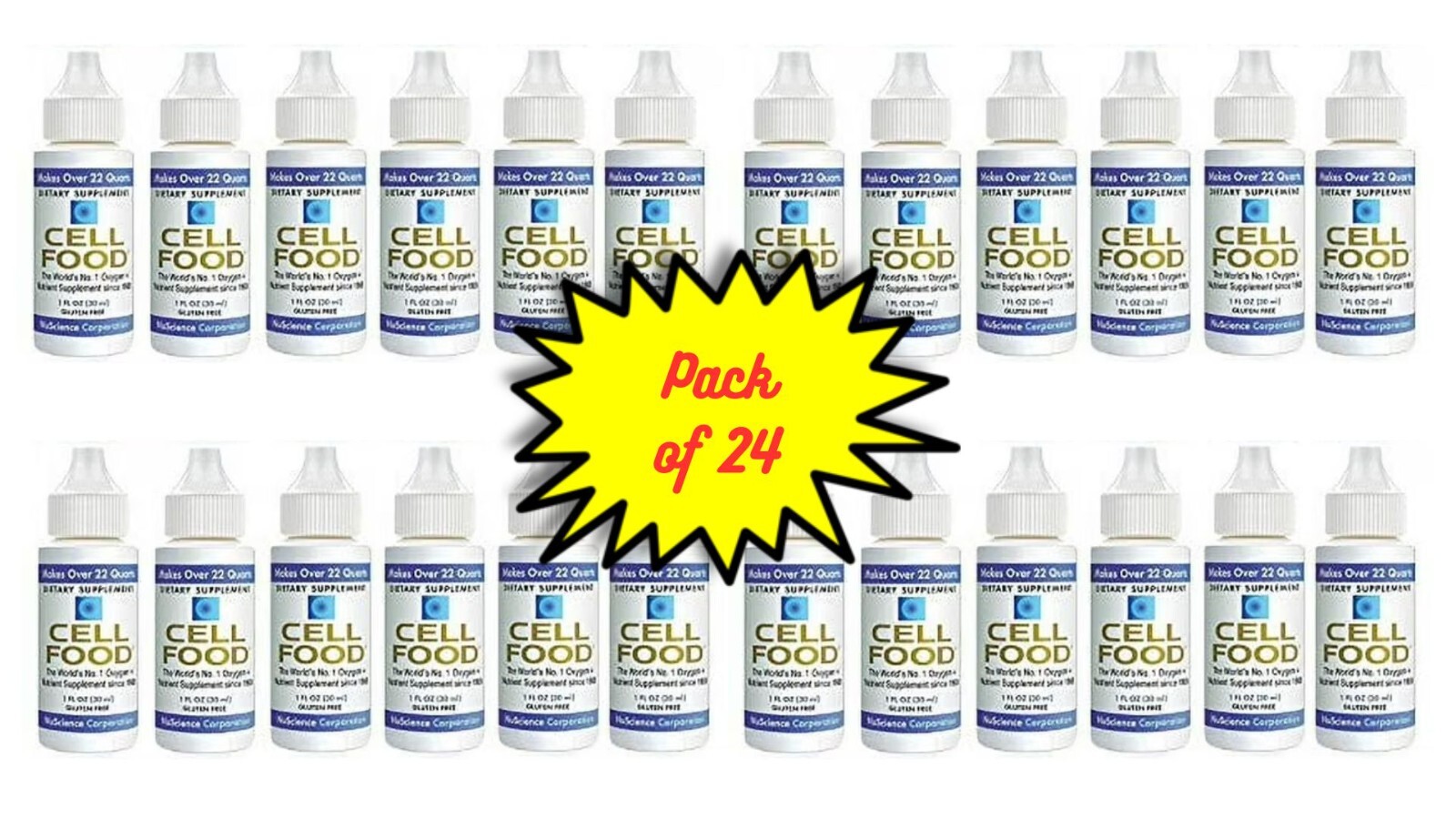 Cellfood Liquid Concentrate, 1 oz. Pack of 24 EXP 02/2027