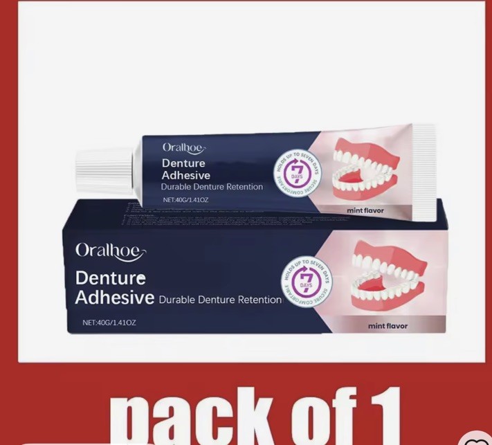 Thermoplastic Denture Adhesive – Secures & Tightens for Ultimate Comfort (1 oz)