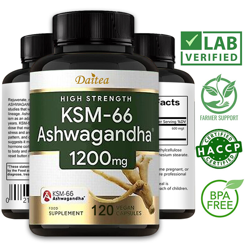 KSM-66 Ashwagandha 1200 Mg – Balance Mood, Reduce Stress,Increase Stamina