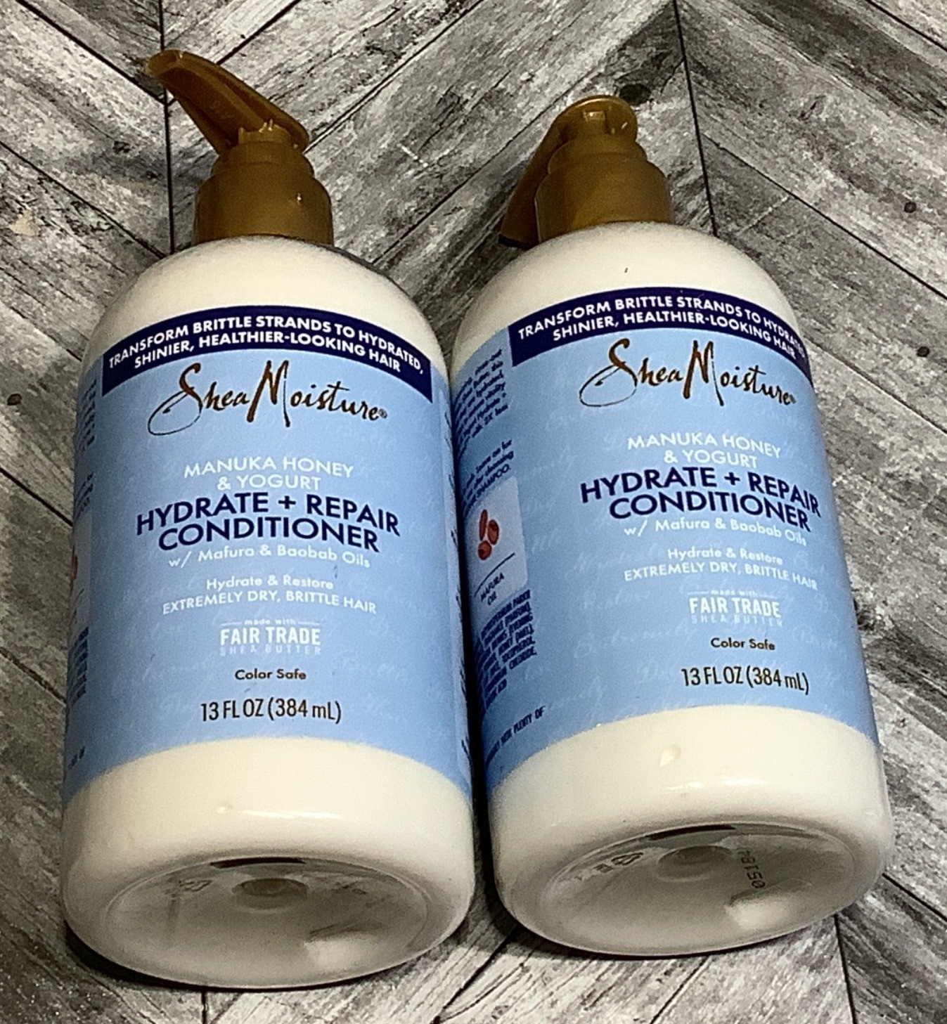 2 Shea Moisture Conditioner Manuka Honey & Yogurt Hydrate + Repair 13 Fl Oz Each