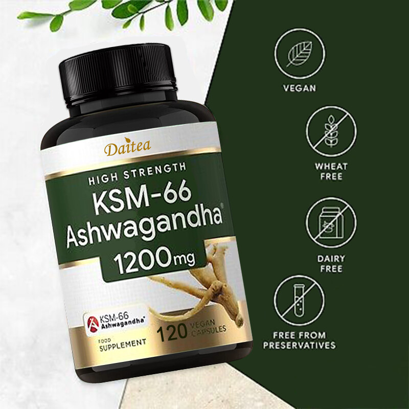 KSM-66 Ashwagandha 1200 Mg – Balance Mood, Reduce Stress,Increase Stamina