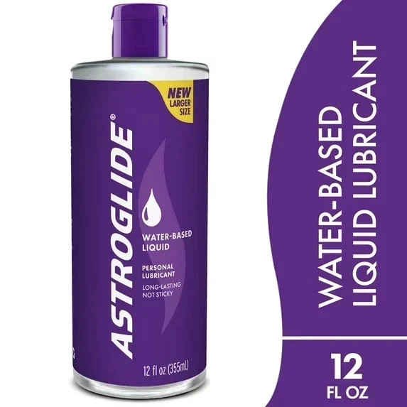 Astroglide Liquid, Water Based Personal Lubricant, Condom Compatible Lube 12oz